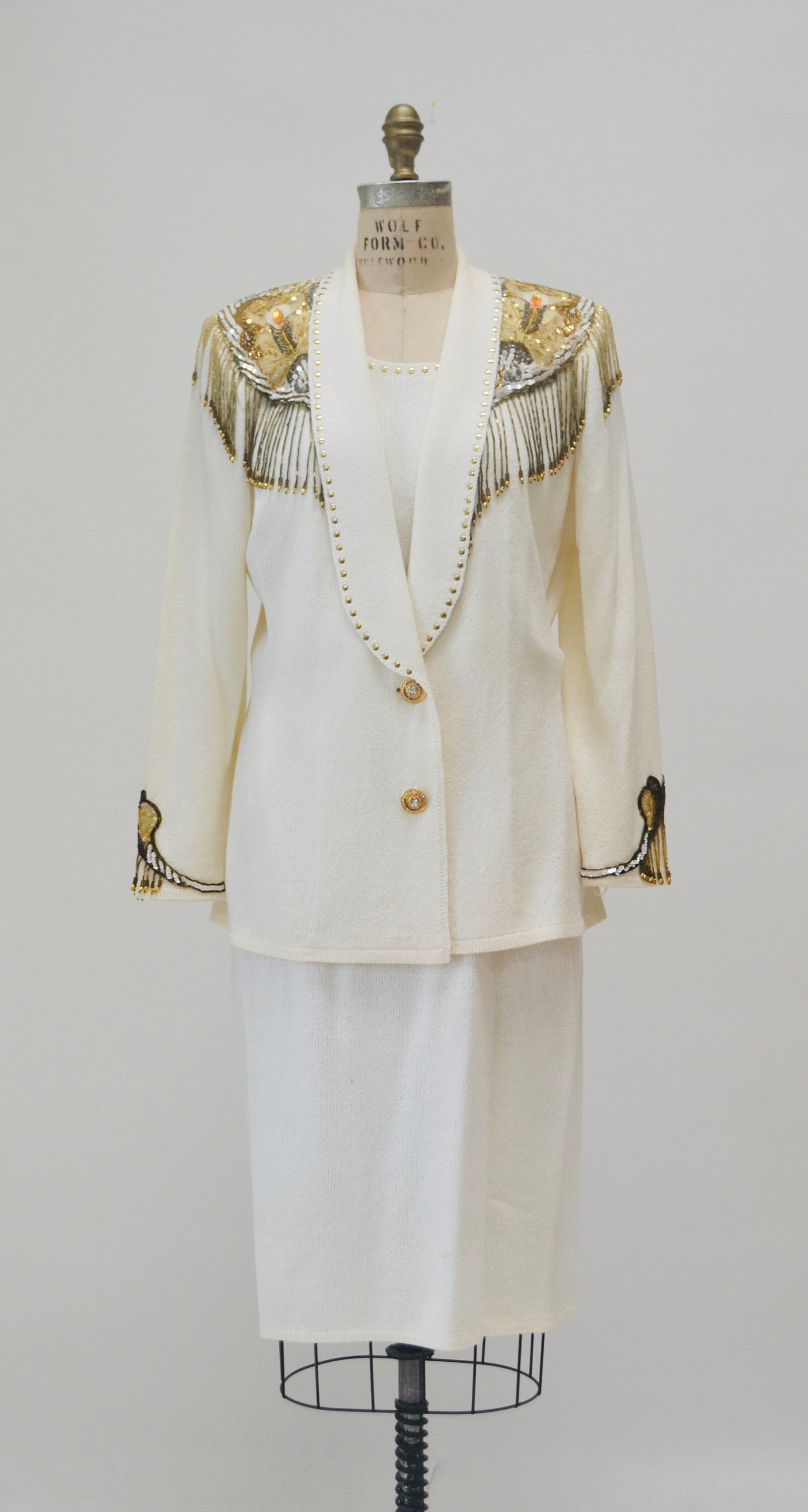 ジャケット・アウター 90s made in France Knit coat archive il_fullxfull.5695938696_44bu.jpg