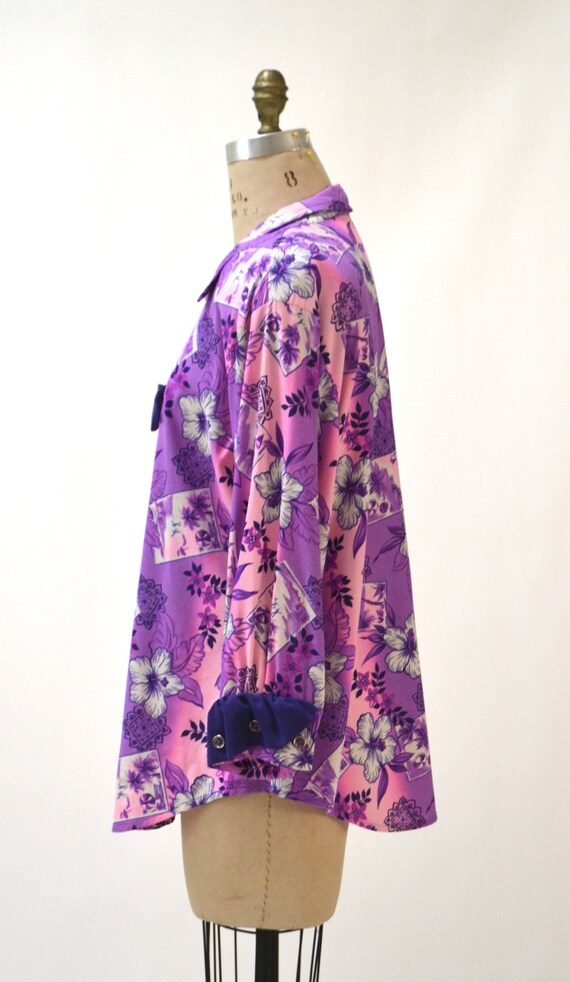 Vintage 80s Party Costume Plus Size Hawaiian Shir… - image 4