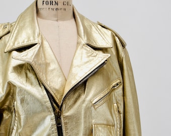 レザージャケット・コート Golden  Golden  Biker Jacket GOLDEN GOOSE - Golden Chiodo Bull Leather Jacket Golden