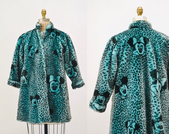 Disney / LEOPARD DESIGN COAT【WCJ-NA-048BEG-BLK】