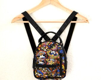 Vintage Nicole Miller Mickey Mouse Disney Back Pack// 90s  display picture 2