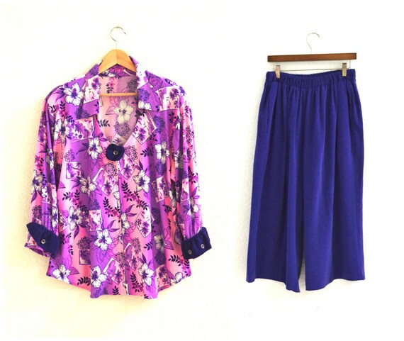 Vintage 80s Party Costume Plus Size Hawaiian Shir… - image 2