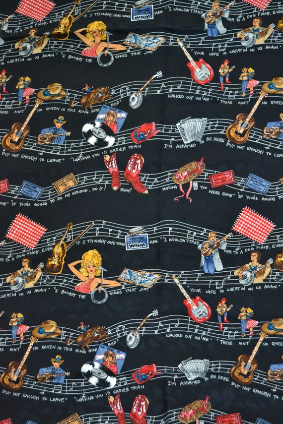 90s Vintage Country Music Scarf Wrap With Dolly P… - image 6
