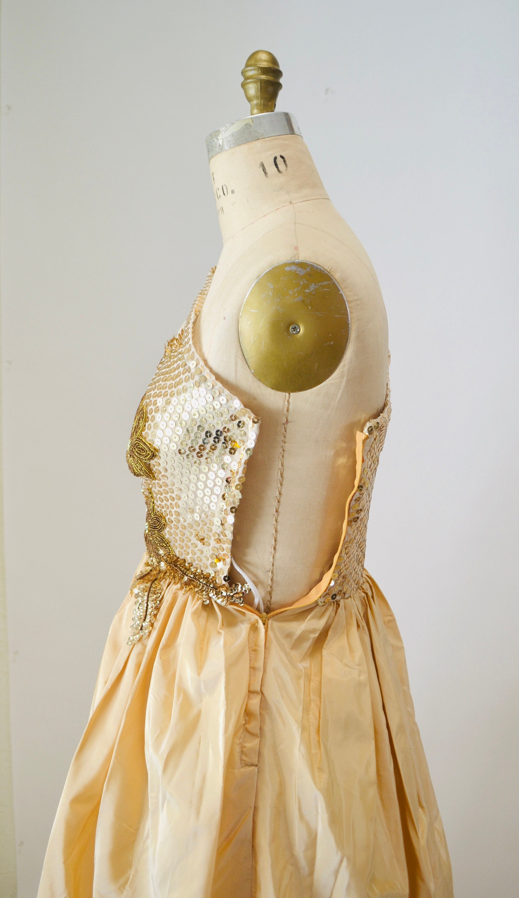 Gold Metallic 80's Prom Dress Size Small by Alyce Designs// Vintage Gold  Metallic Sequin Pageant Party Gown Size Small - Etsy Norway