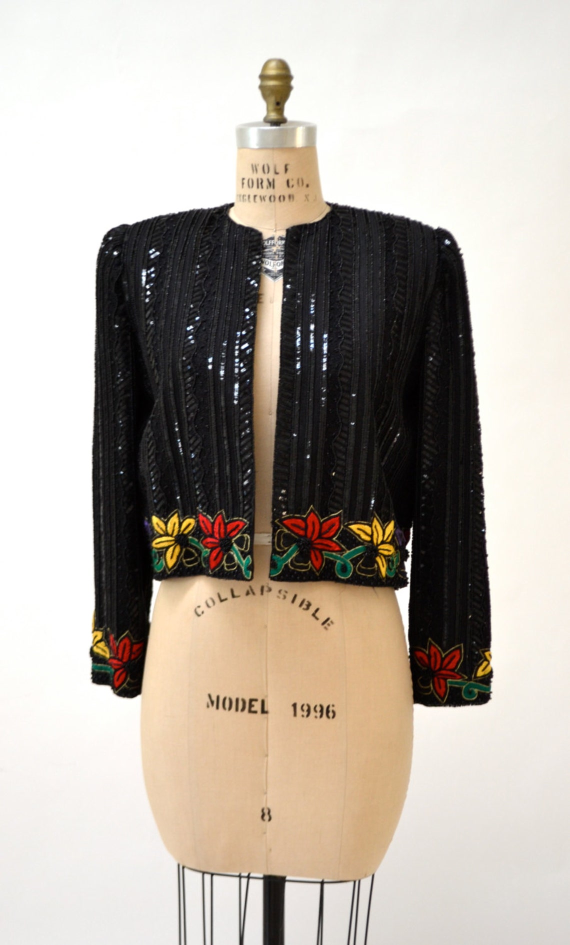 LAMILLA-JACKET - BLACK SEQUINS