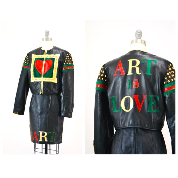 Love moschino hotsell leather jacket
