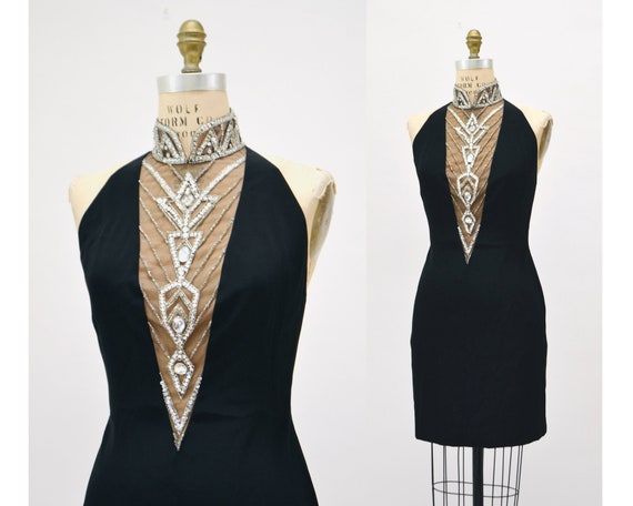slim fit dress slacks Classic backless flip sequin dress