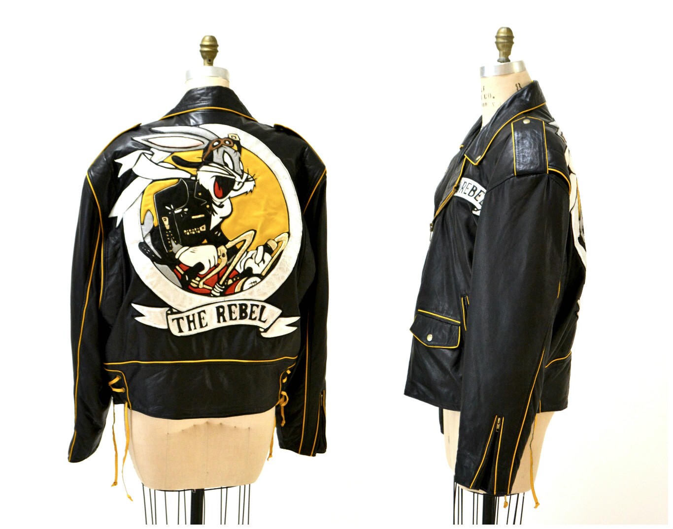 【VINTAGE】 80s〜90s riders leather jacket Vintage 80s 90s Harley Davidson Authentic Leather Biker
