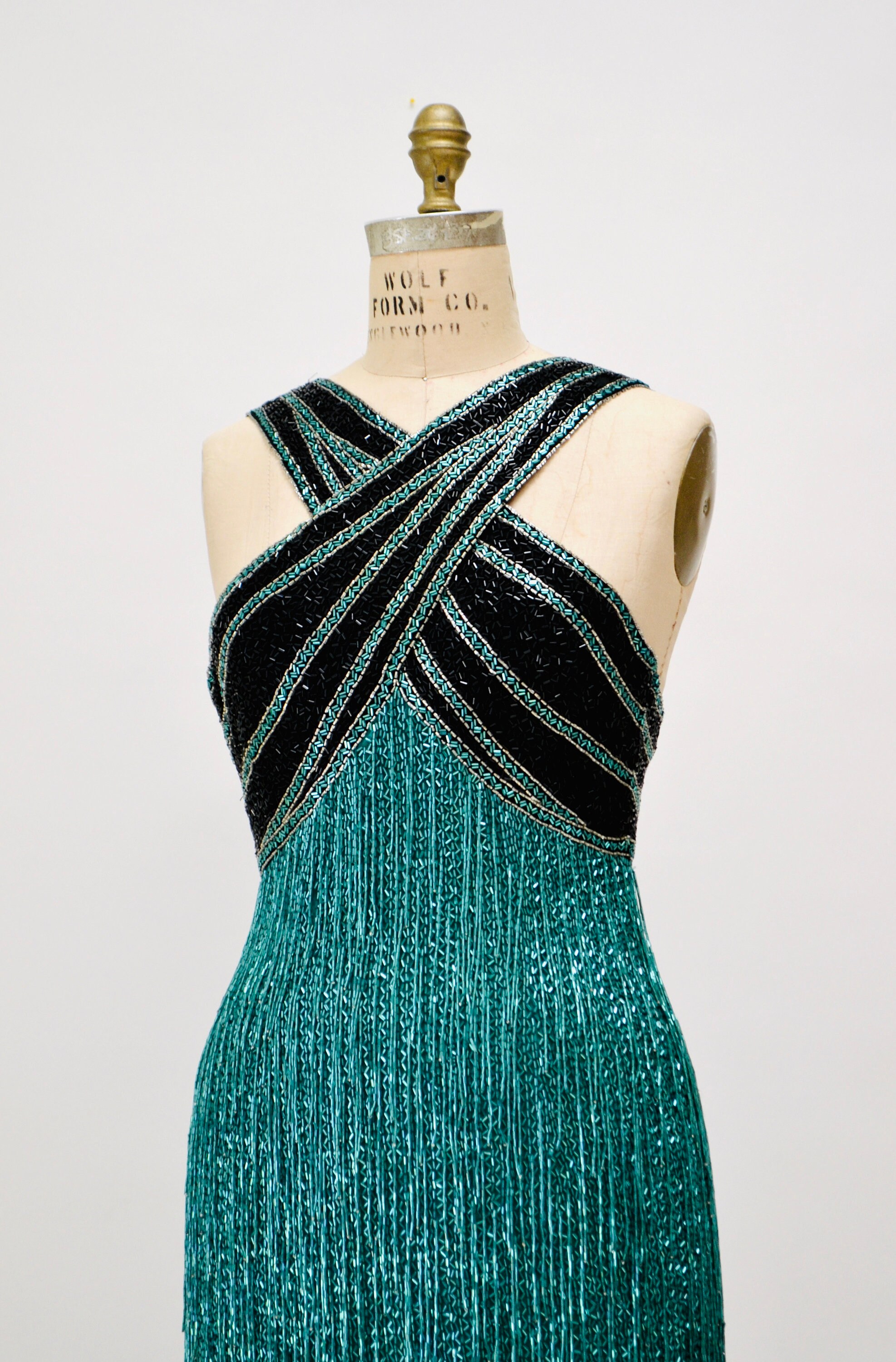 bob mackie green dress 1970s Beaded Bob Mackie Gown – Shrimpton Couture