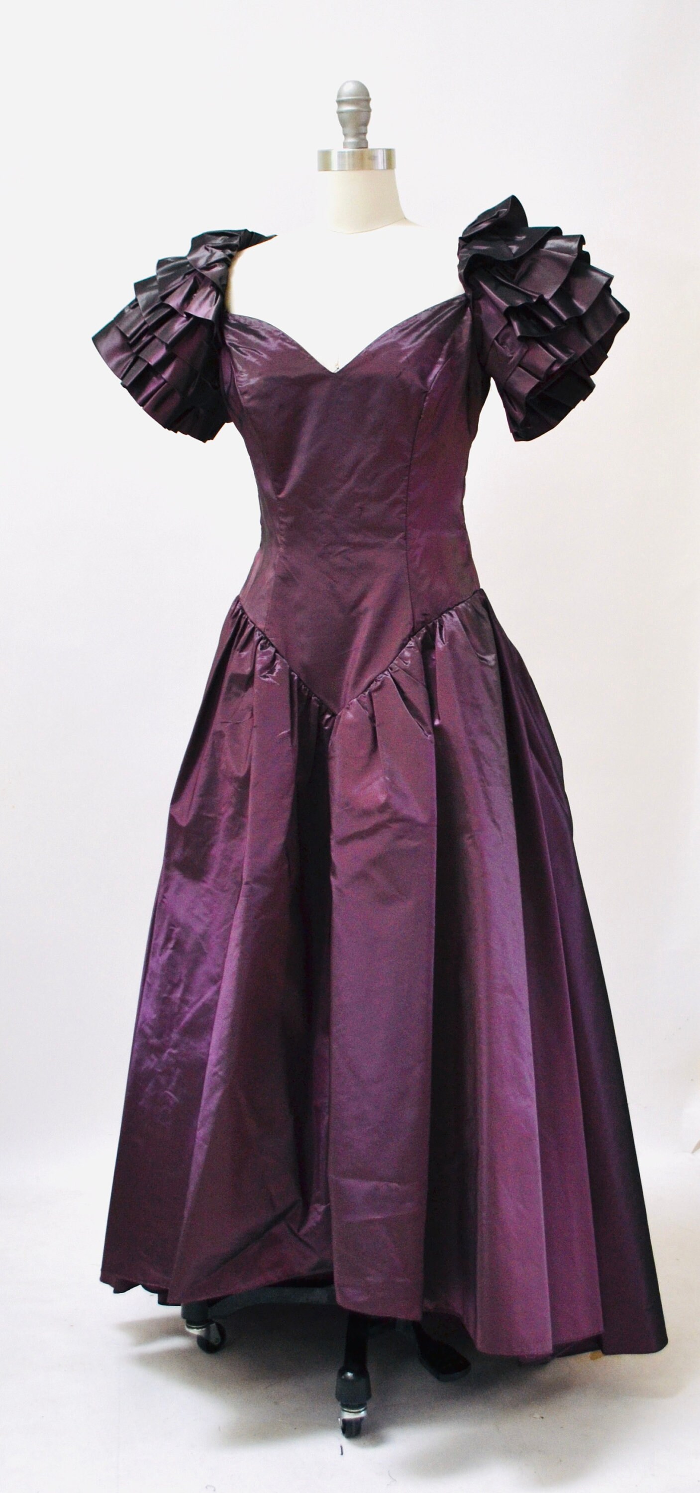 80s 90s Ball Gown Dress Purple 80s Prom Party Dress XS Small - Etsy ...
