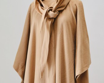 NO.279 Women's Stand Collar Poncho Sweater, Extravagant