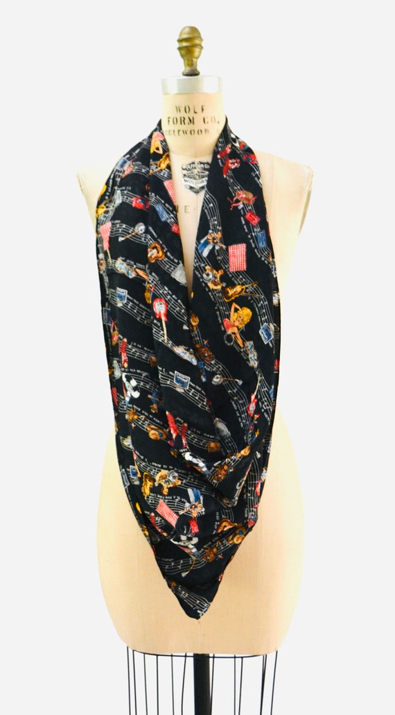 90s Vintage Country Music Scarf Wrap With Dolly P… - image 3