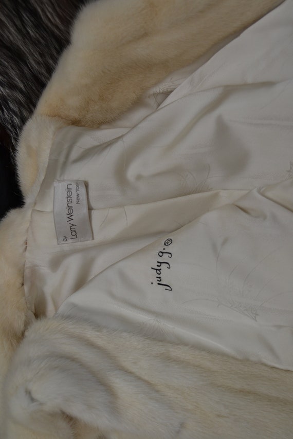 80s 90s Vintage Cream White Mink Fur Coat Jacket Medium 80s 90s Vintage Cream White Mink Fur Coat Jacket Medium