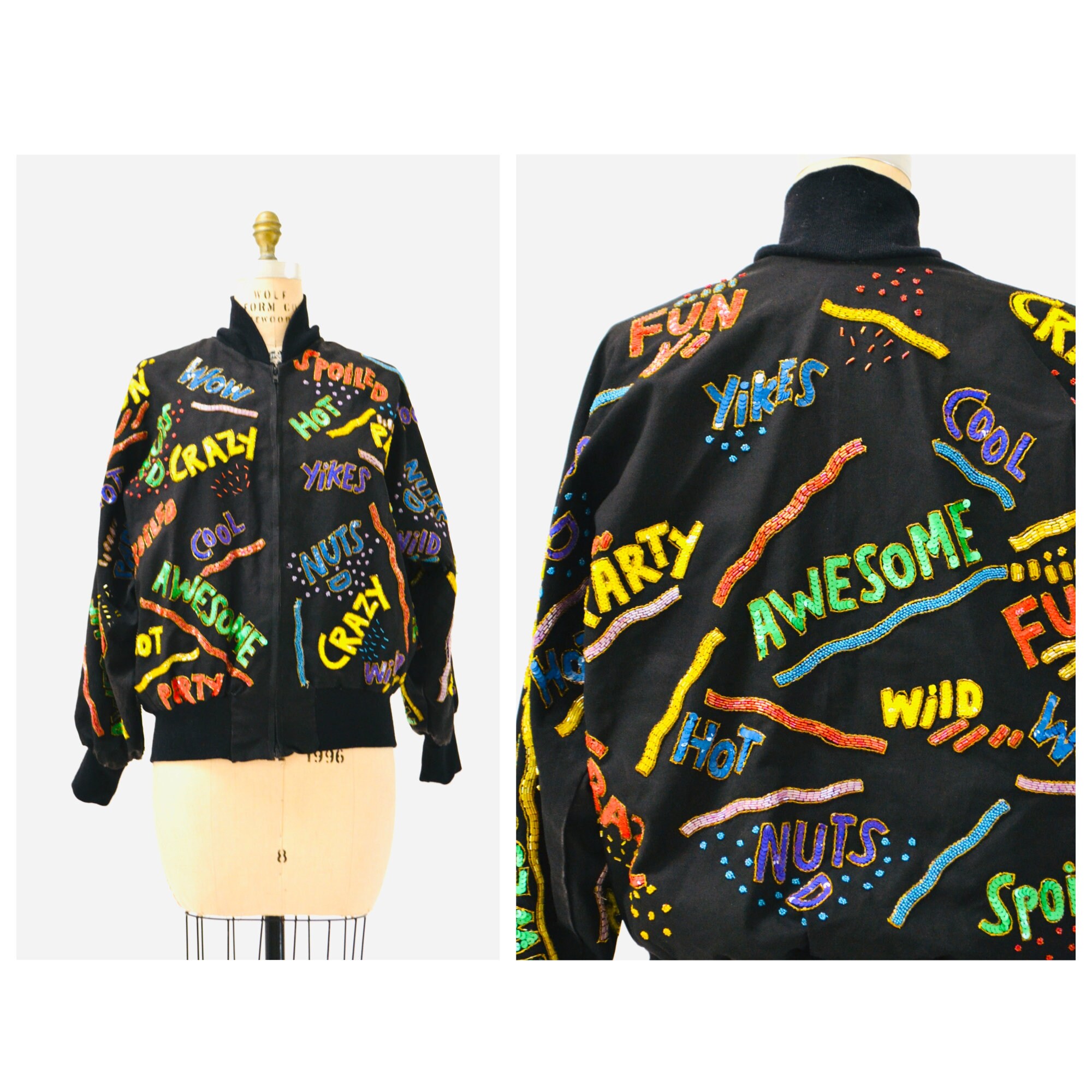 【希少】 90's OLD・SOUVENIR JACKET Vintage Tigers Souvenir Jacket Vintage 90s Sukajan Tokyo