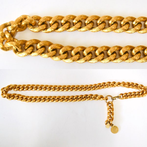 Vintage Zentall gold chain belt