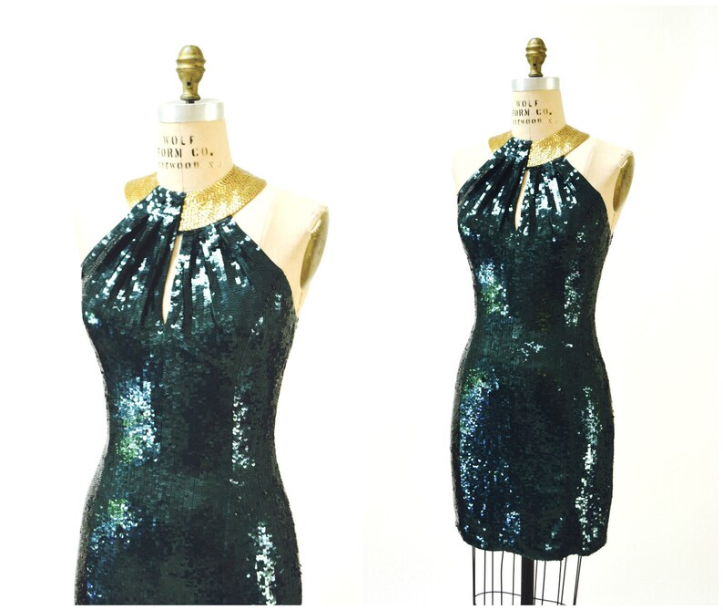 vintage sequin dress