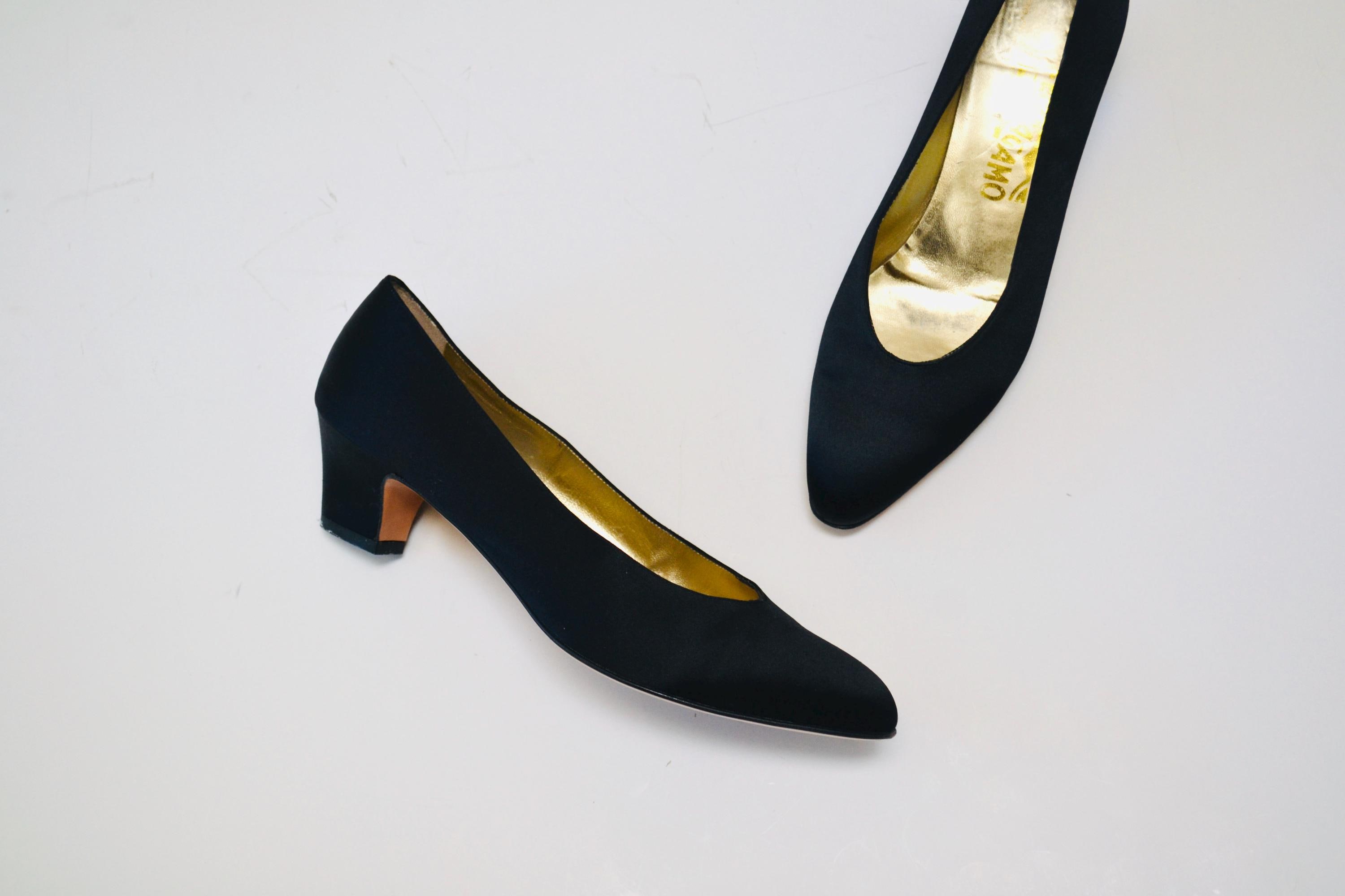 90年代ヴィンテージ サルヴァトール フェラガモ ハイヒールシューズ