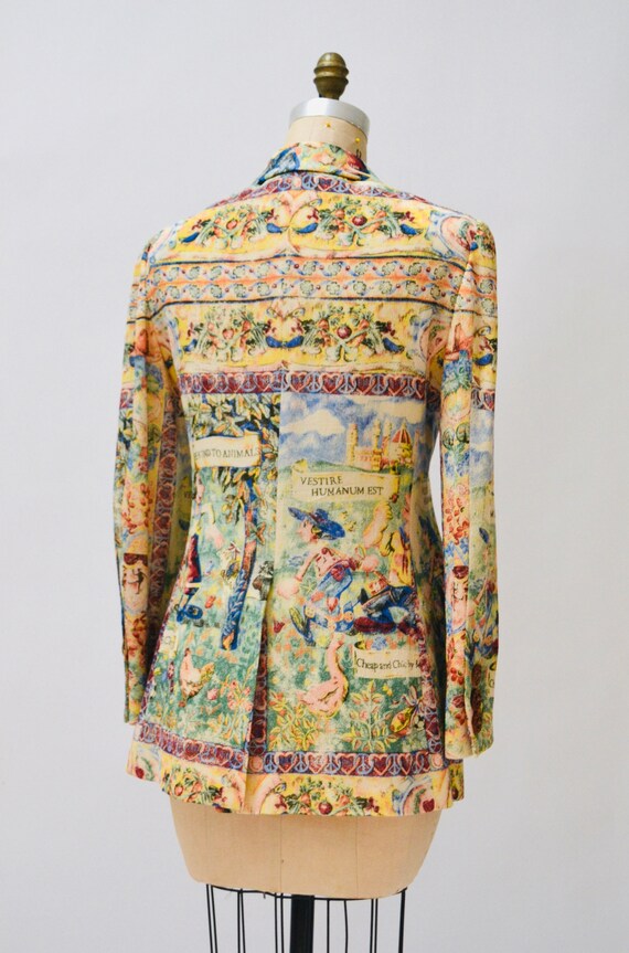 Chemise Vintage Moschino Années 90 - Motif Flipper Multicolore, Taille M - Parfaite Pour Un Look Rétro !