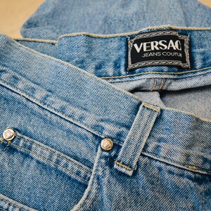 90s Vintage Versace Jeans Couture Jeans Size 36 50 Medium Large 90s Versace Blue Jeans Size 10 12 90s Relaxed Fit Medium Was Jeans Pants image 7