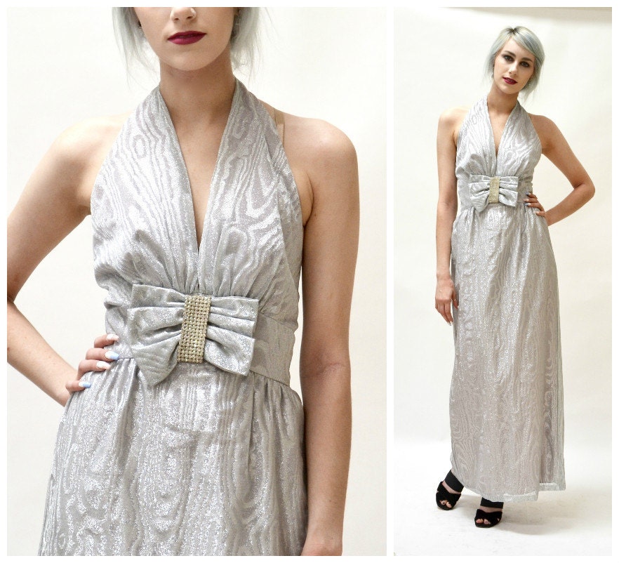 70s metallic dress