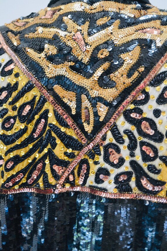 Vintage Scarlet Rage Colorful Sequin Jacket - Etsy