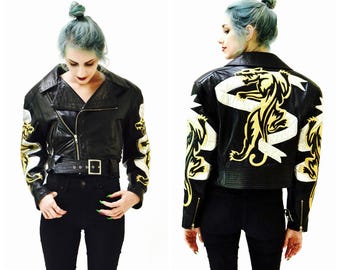 ジャケット・アウター vintage hand paint leather poncho ジャケット