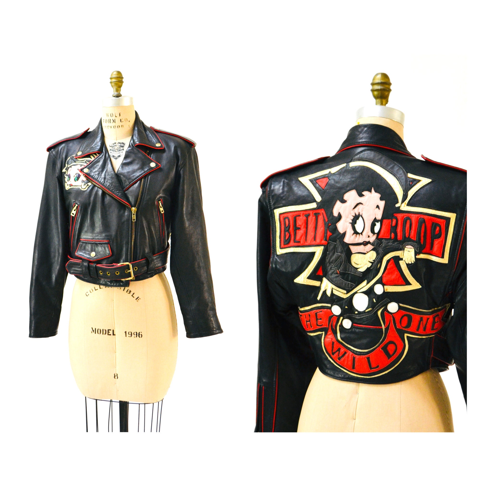 Betty boop leather motorcycle jacket 2025