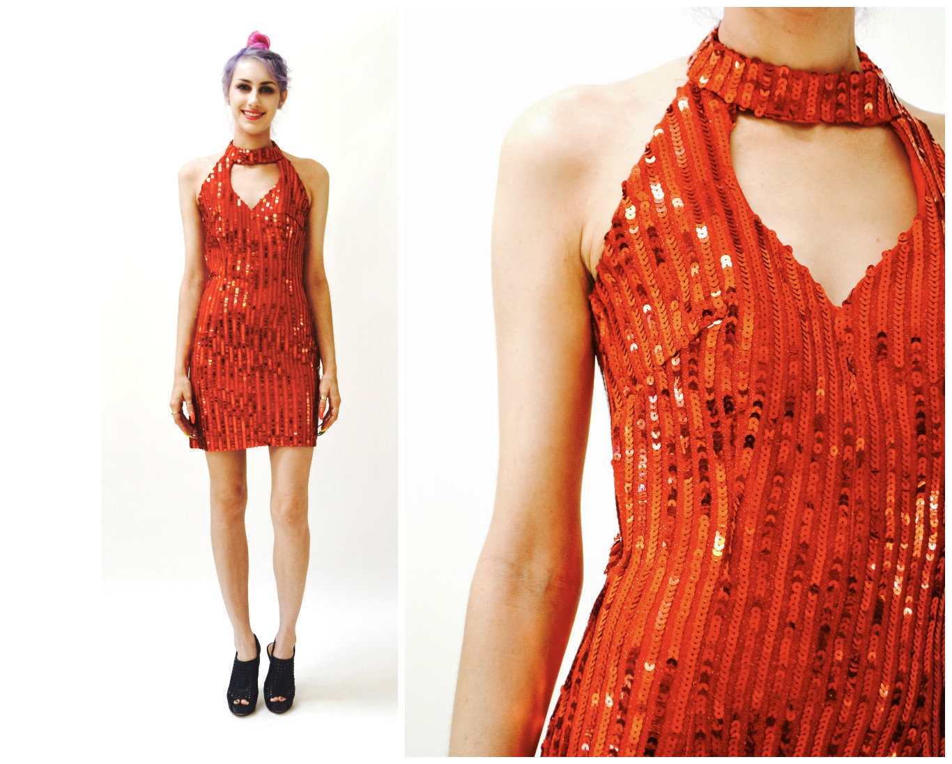 Vestido pluto lentejuelas clearance