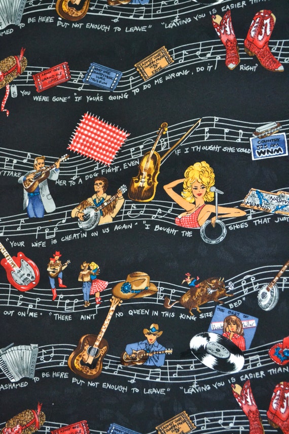 90s Vintage Country Music Scarf Wrap With Dolly P… - image 7