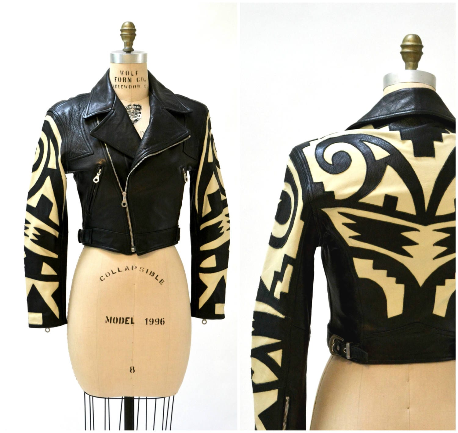 80s Michael Hoban Leather Jacket Tiger