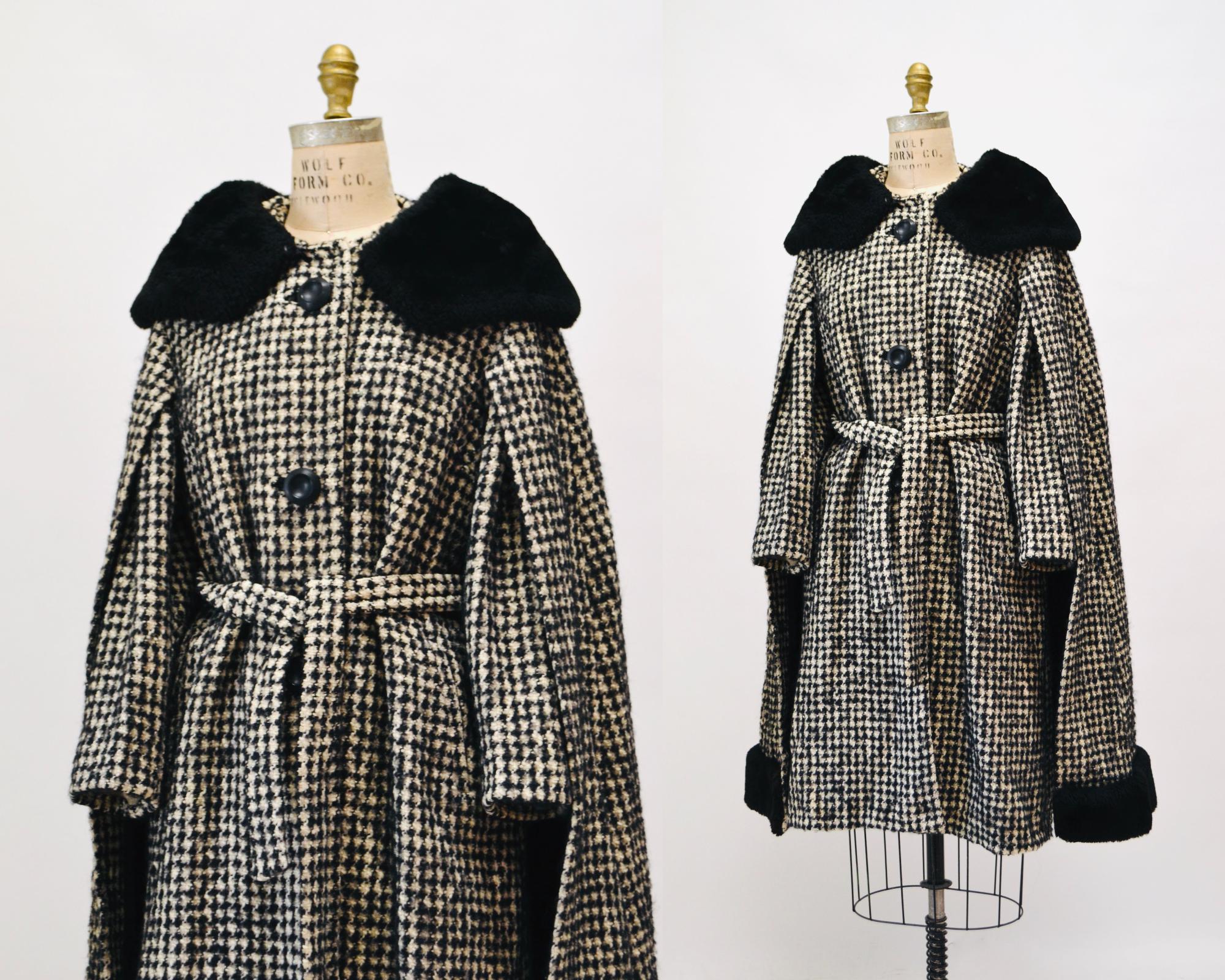 ジャケット・アウター 90s vintage reversible wool cape poncho  