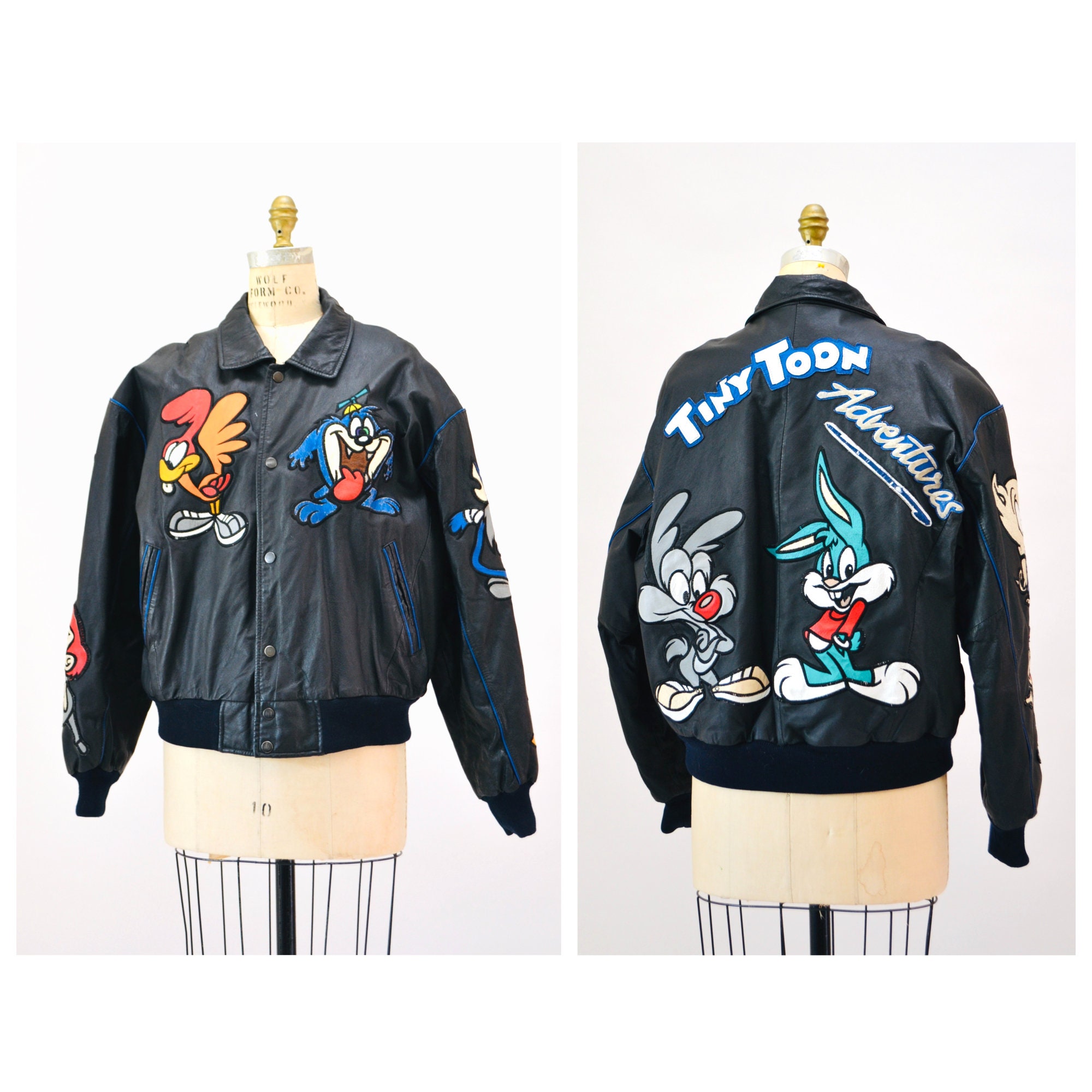 MONTANA TOONS ワールドカップ USA94 レザージャケット　90s Vintage Rare** Montana Toons 1994 World Cup USA Soccer