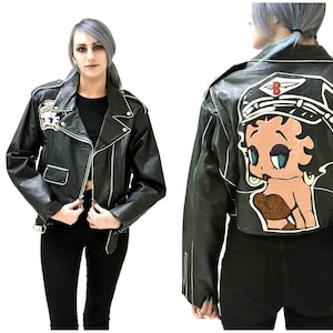 80s 90s Pop Art Vintage Sequin Jacket Black with STATES // Vintage