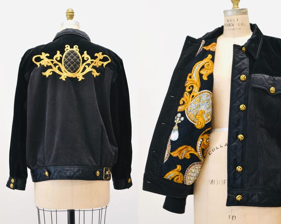 Gold black jacket deals