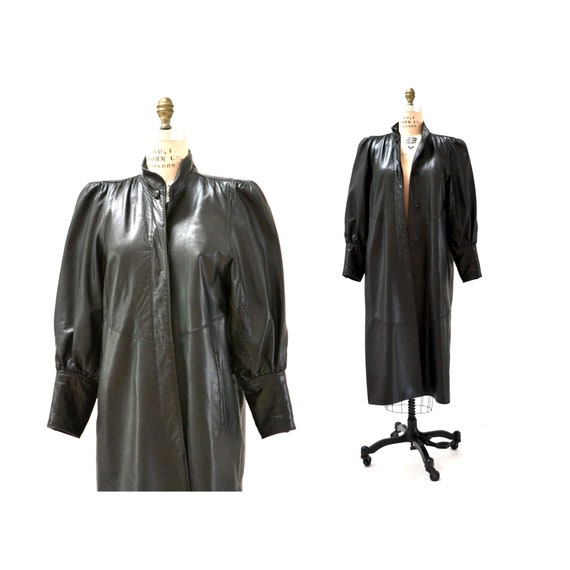 80s 90s Gorgeous Vintage Black Leather Jacket Tren