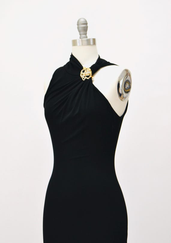 Vintage Y2k Black Roberto Cavalli Knit Dress XS Small Vintage Y2k Black Roberto Cavalli Knit Dress XS Small
