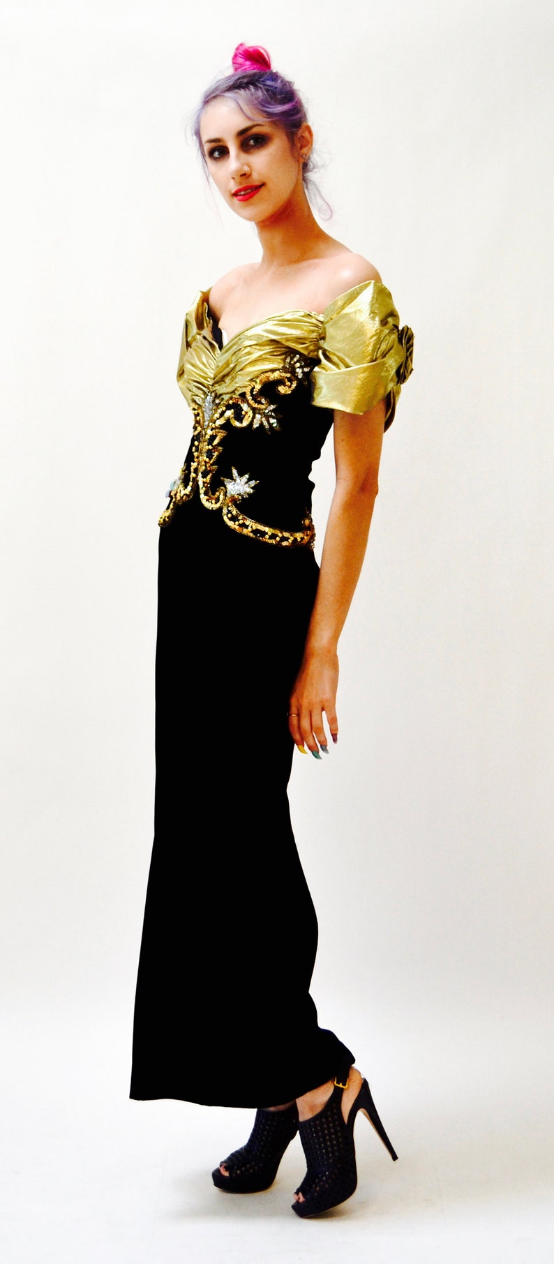 Vintage 80s Prom Dresses with Sleeves
