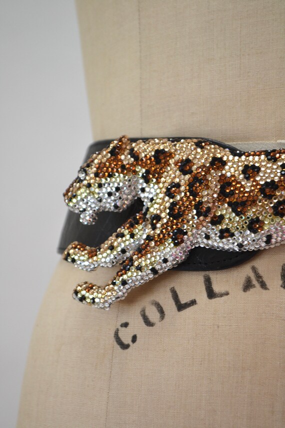 Swarovski element leopard belt b.b. Simon  main image 4