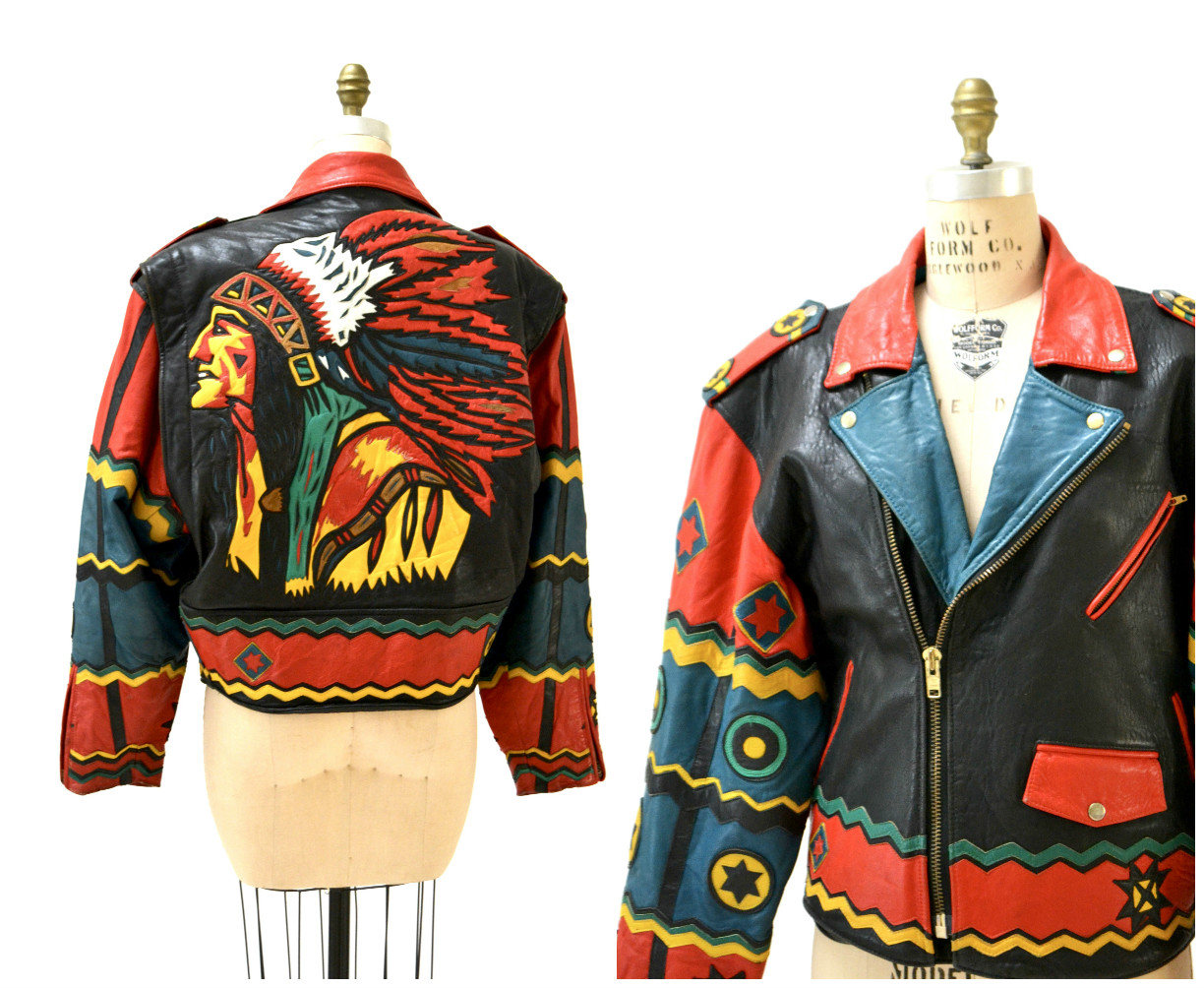 Native american leather jackets hot sale