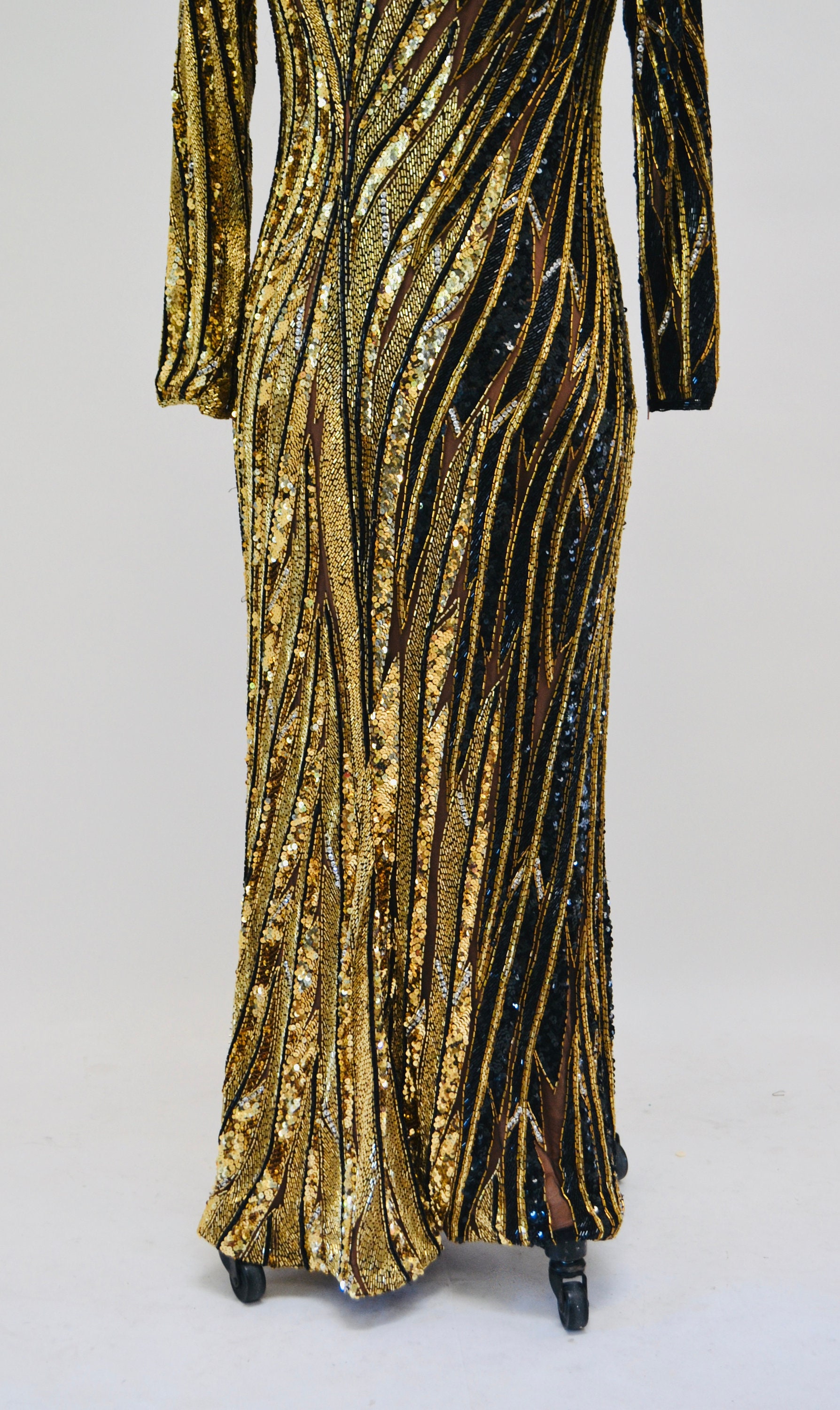 mini dress gold Retrofete main image 1