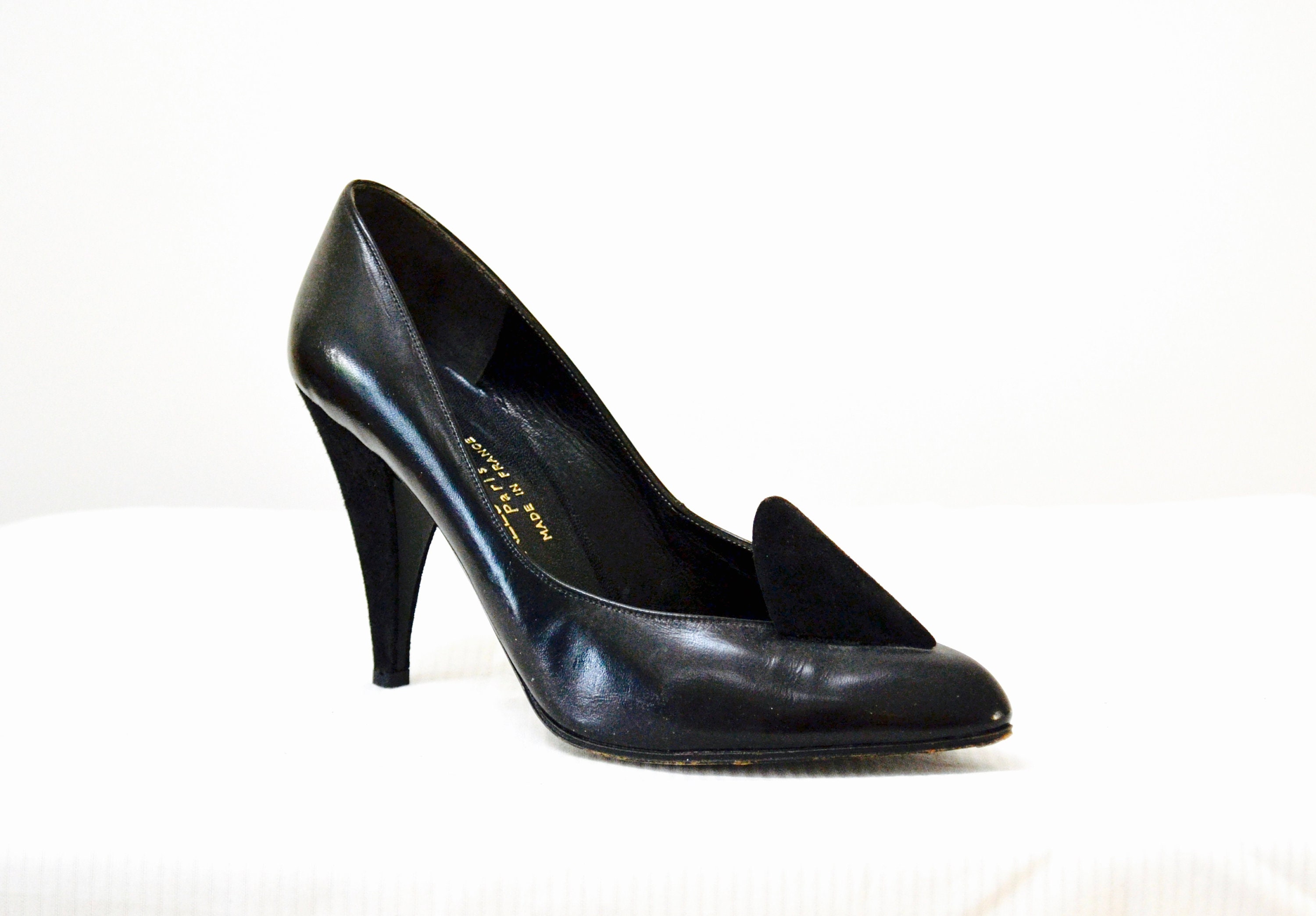 80s Vintage High Heels Size 5 1/2 Black High Heel Pumps by - Etsy