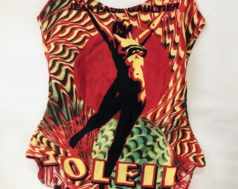 Jean Paul Gaultier Pinstripe Body Morphing One Piece in