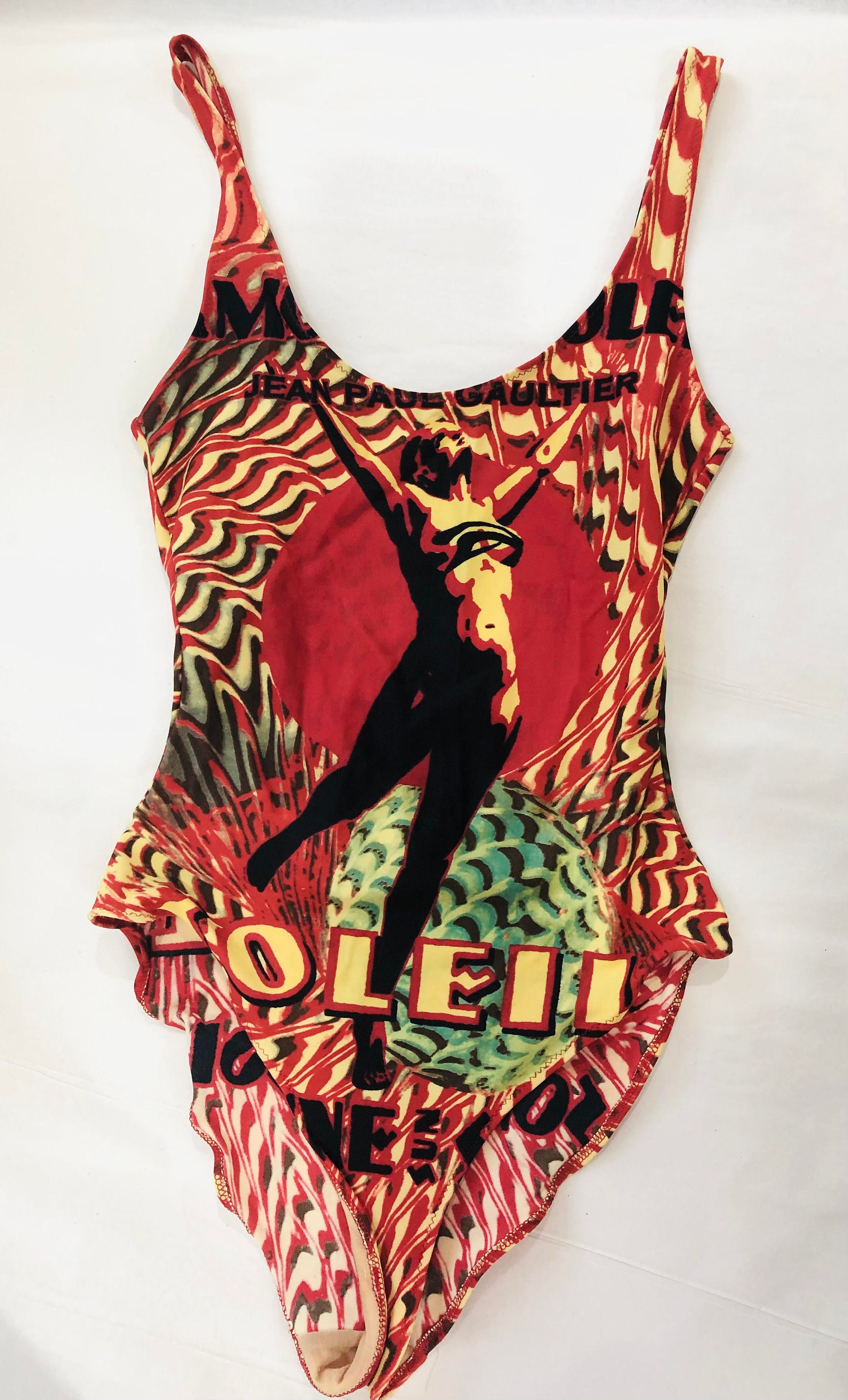 90s Vintage Jean Paul Gaultier Soleil High Cut Swim Suit