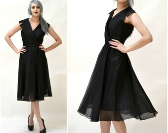 open lace back dress Gridded Organza Mini Dress – English Factory main image 1