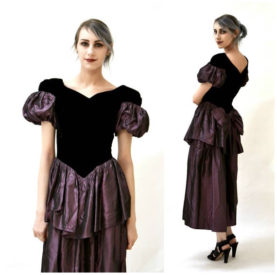 taffeta prom dress 80s