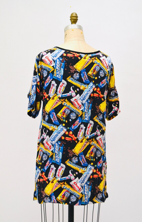 90s Vintage Nicole Miller Silk Shirt Size Large w… - image 7