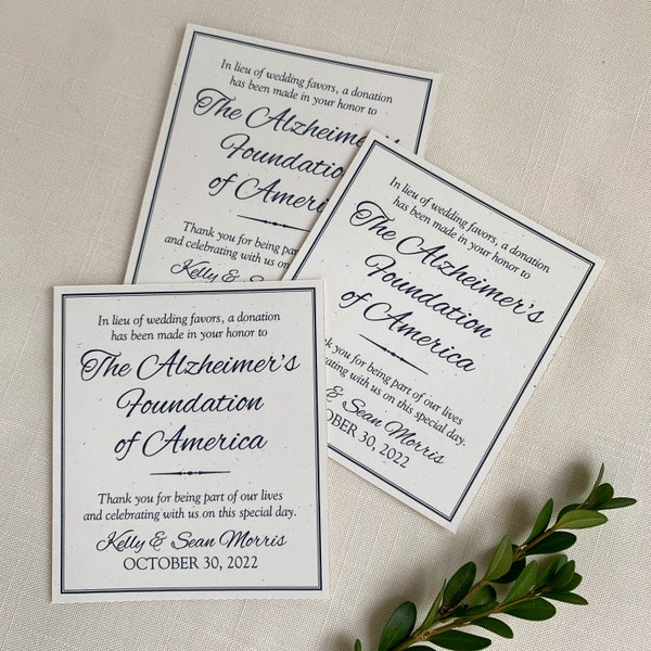 Donation Card - Etsy