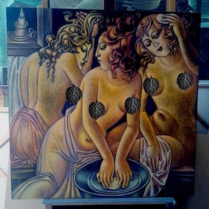 Mature, contains partial, stylized nudity. The Graces at the Sacred Basin