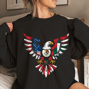Mexican American Flag PNG, Cinco de Mayo Digital Download, Viva Mexico PNG Clipart, Immigrant Pride PNG, Mexican Roots Sublimation Design