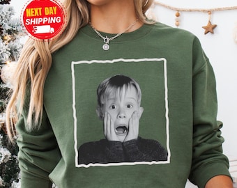 Home Alone Sweatshirt | Movies Inspired Funny Christmas Holiday Sweatshirt & Hoodie, Home Alone Funny Christmas Shirt